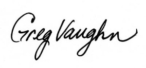 Greg Vaughn signature